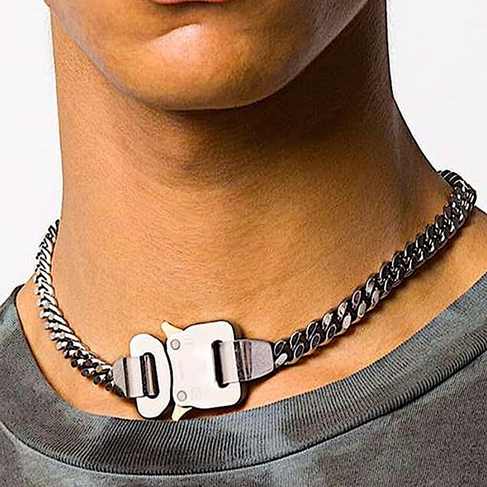 Stainless Steel Cuban Statement Choker Chain Link Luxury Necklace
